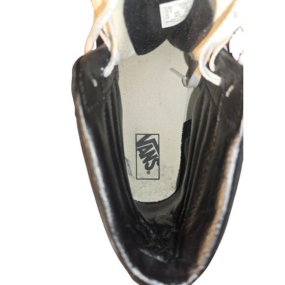 Vans Sk8-Hi High-Top Sneakers Black/White Size 10.5 Men 12 Women - Picture 9 of 10